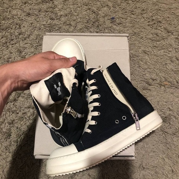 Rick Owens Drkshdw Ramones High Sneakers - Picture 2 of 5